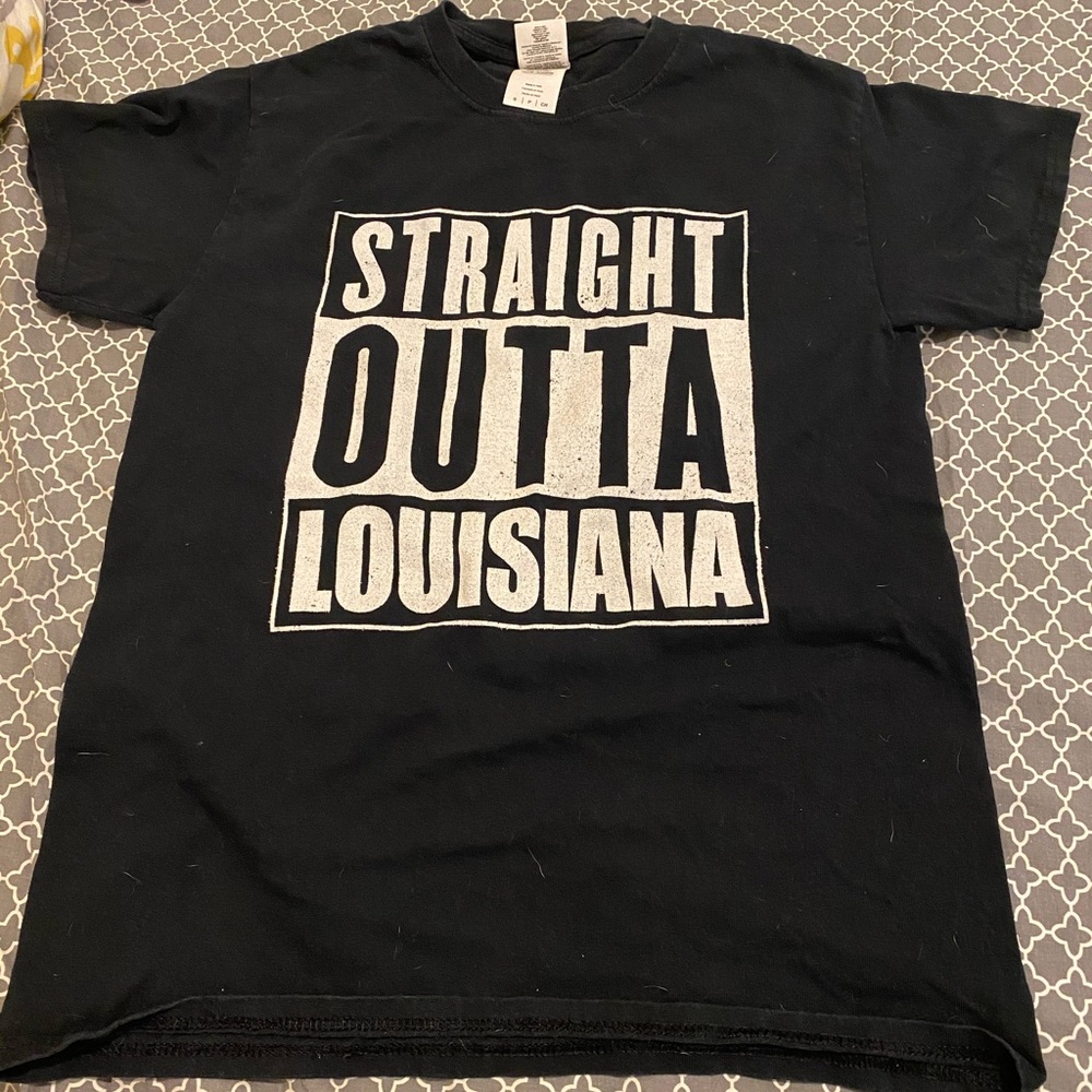 straight outta louisiana tshirt
